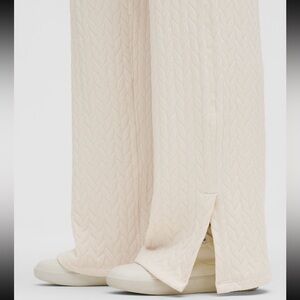 Engineered Warmth Cable Knit Pant in Bone - lululemon athletica